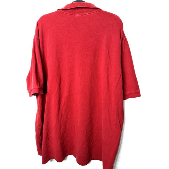 Polo Ralph Lauren Mens Size 3XLT Red Blue Pony Banded Short Sleeve 3 Button Polo - Picture 4 of 6